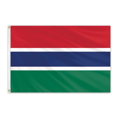 Gambia Outdoor Nylon Flag 2'x3'